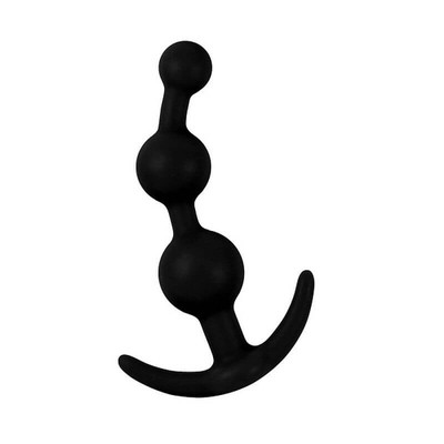 Foto 2 do produto Lovetoy Lure Me - Plug Anal em Silicone com 3 Esferas em Tamanhos Gradativos - 13 x 3,2 cm | Cor: Preto