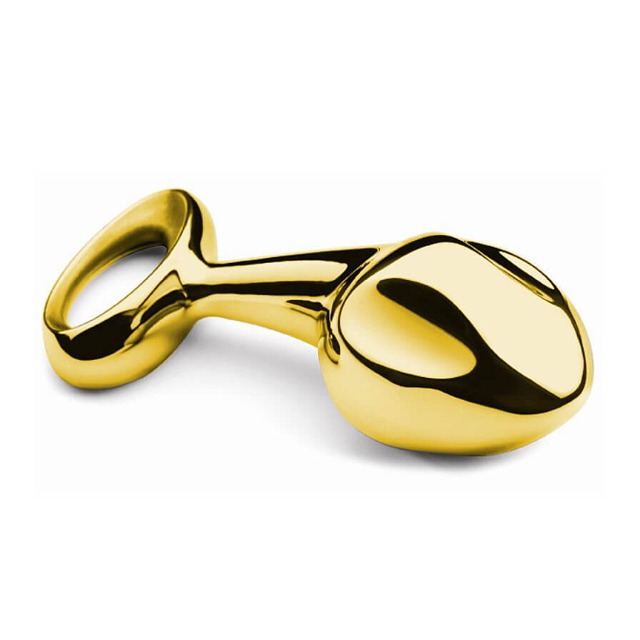 Lovetoy Luxury Pure - Plug Anal de Aço - 9,7 x 3,3 cm | Cor: Dourado - 2