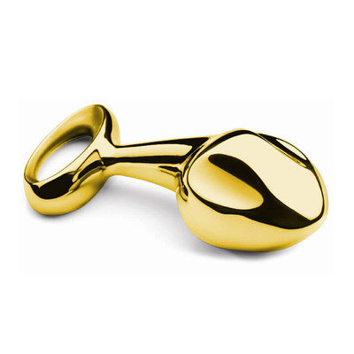 Foto 2 do produto Lovetoy Luxury Pure - Plug Anal de Aço - 9,7 x 3,3 cm | Cor: Dourado