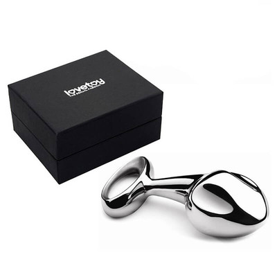Foto 1 do produto Lovetoy Luxury Pure - Plug Anal de Aço - 9,7 x 3,3 cm | Cor: Prata