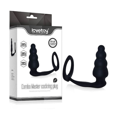 Foto 1 do produto Lovetoy Master Cockring Plug - Estimulador de Próstata com Anel Peniano