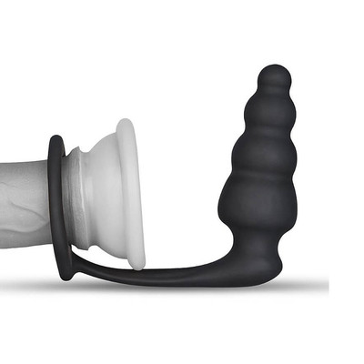 Foto 4 do produto Lovetoy Master Cockring Plug - Estimulador de Próstata com Anel Peniano
