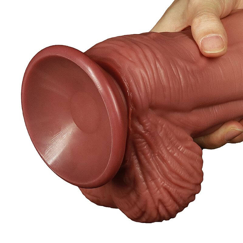 Prótese Realística com Glande Definida, Escroto, Veias e Ventosa - Lovetoy Nature Cock 10" | 17,4 x 6,8 cm | Disponível em 2 Cores - 3
