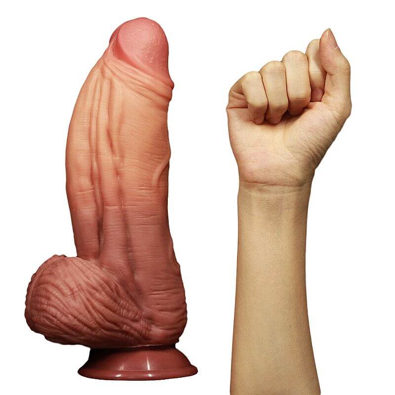 Prótese Realística com Glande Definida, Escroto, Veias e Ventosa - Lovetoy Nature Cock 10" | 17,4 x 6,8 cm | Disponível em 2 Cores - 4