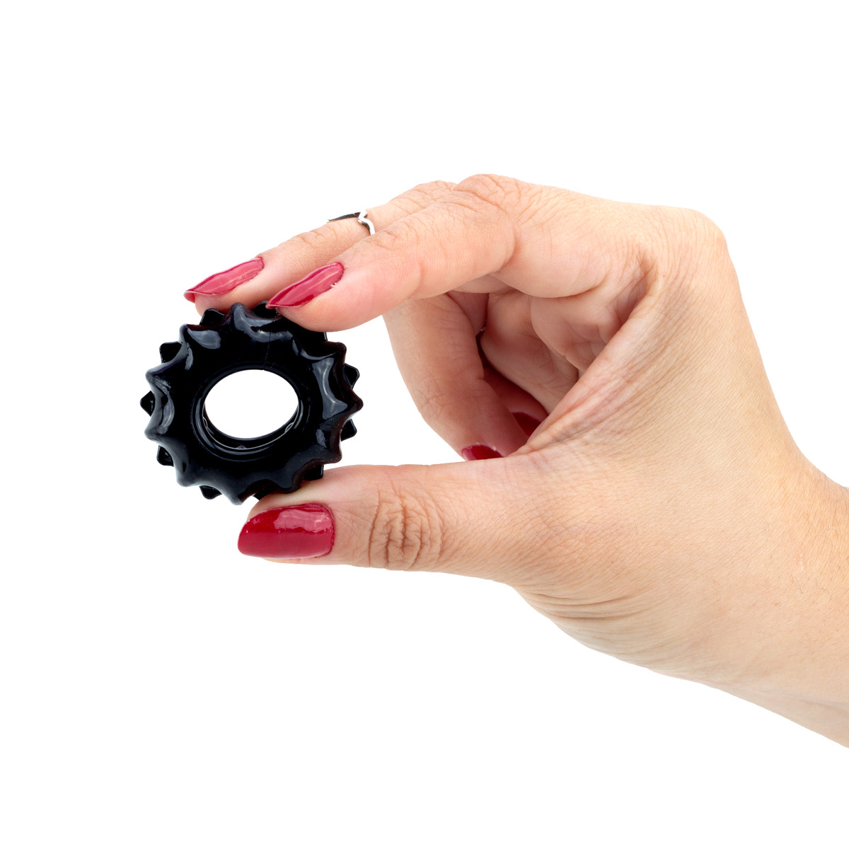 Anel Peniano de Silicone com Pontas Massageadoras - Lovetoy Power Plus | Disponível em 2 Cores - 4