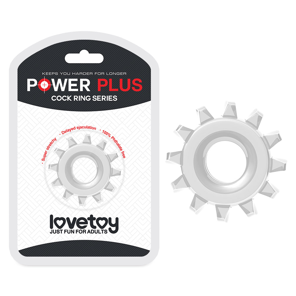 Anel Peniano Retardador com Formato de Engrenagem - Lovetoy Power Plus | Disponível em 2 Cores - 3