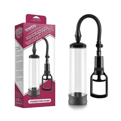 Lovetoy Power Pro Pump - Bomba Peniana Manual com Manopla - 20 x 6,2 cm