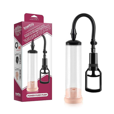 Lovetoy Power Pro Pump - Bomba Peniana Manual com Manopla e Anel com Forma de Vagina - 20 x 6,2 cm