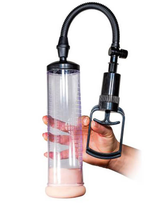 Lovetoy Power Pro Pump - Bomba Peniana Manual com Manopla e Anel com Forma de Vagina - 20 x 6,2 cm - 3