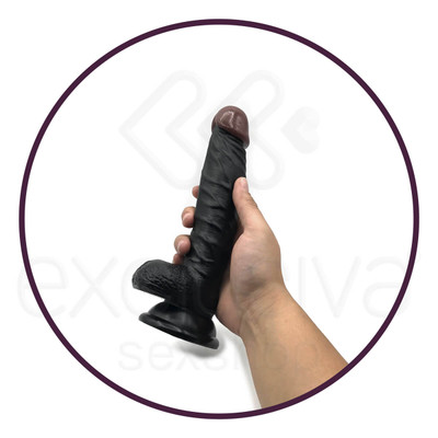 Foto 3 do produto Prótese Realística com Glande Definida, Veias, Escroto e Ventosa - Lovetoy Real Extreme 7.5 | 15,5 x 3,8 cm