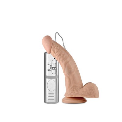 Foto 2 do produto Prótese Realística com Glande Definida, Veias Salientes, Escroto, Ventosa e 3 Velocidades - Lovetoy Real Extreme | 17 x 4,5 cm