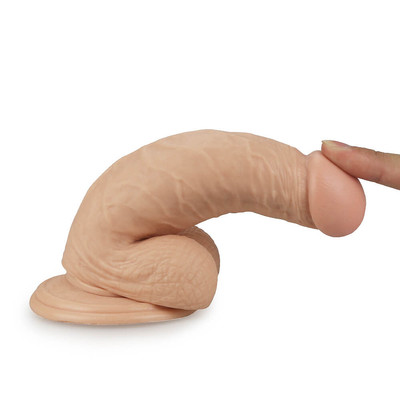 Foto 2 do produto Lovetoy Real Extreme - Prótese Realística com Glande Definida, Veias Salientes, Escroto, Ventosa, Controle Remoto e 3 Modos de Vibrações - 12 x 3,5 cm