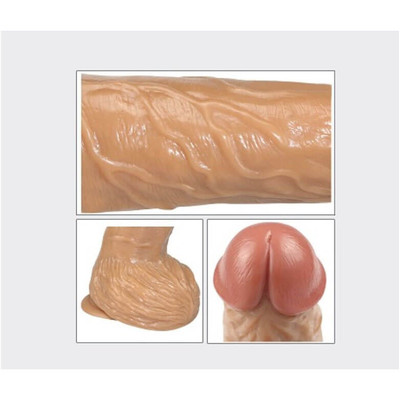 Foto 3 do produto Lovetoy Real Extreme - Prótese Realística Possui Glande Definida, Veias, Escroto Avantajado, Ventosa, 3 Modos de Vibrações e Controle Remoto de Fio - 20 x 4,5 cm