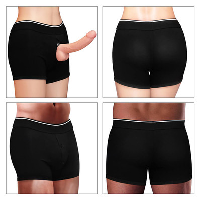 Foto 15 do produto Lovetoy Rodeo - Cueca Boxer Unissex em Algodão com Anel Peniano - Veste GG e GGG