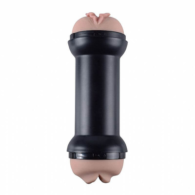 Foto 2 do produto Masturbador com Vagina, Boca e Formato de Halter - Lovetoy Training Master | 21 x 7,6 cm