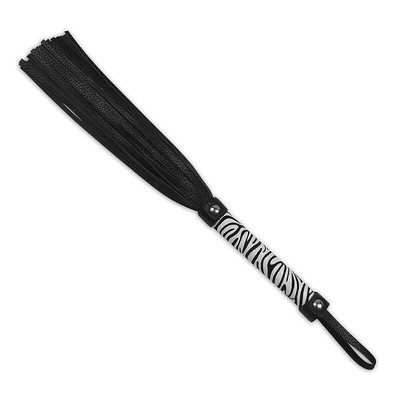 Foto 2 do produto Lovetoy Whip Me Baby - Chicote com Tiras Diversas em Couro Sintético - 25 cm | Cor: Branco