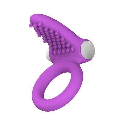 Foto 2 do produto Lovetoy X-Basic - Anel Peniano com Estimulador de Clítoris e Vibração Única | Cor: Roxo