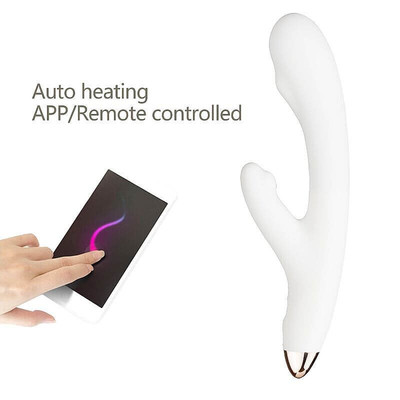 Foto 2 do produto Lu Ding - Vibrador Estimulador de Ponto G e Clítoris em Silicone Recarregável com Aplicativo - 22,2 x 3,4 cm