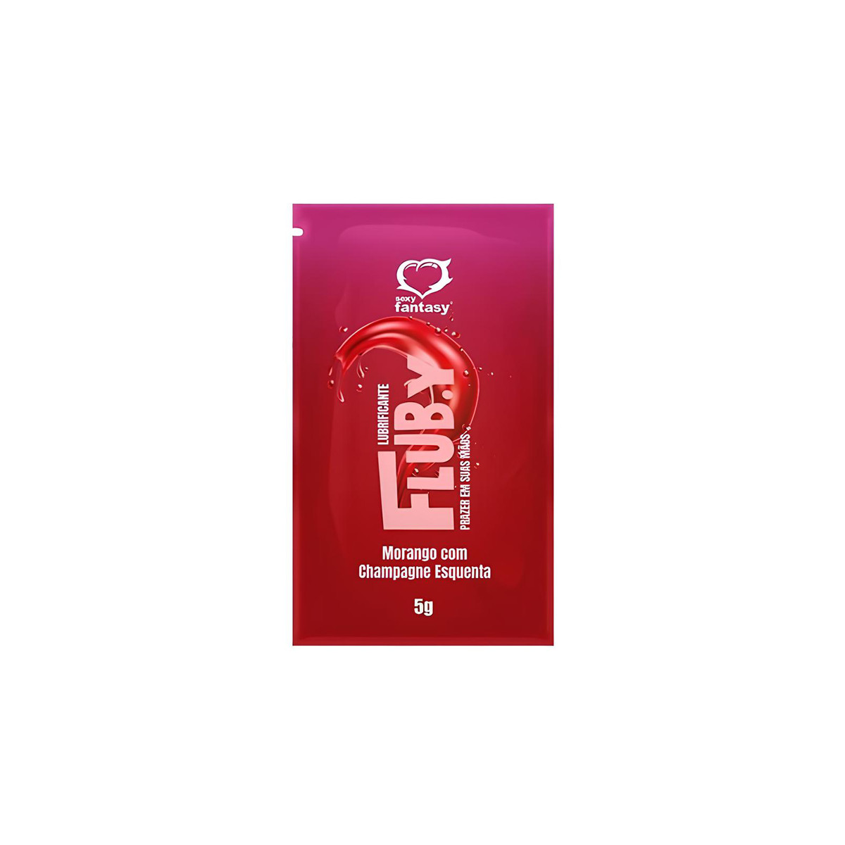 Lubrificante À Base D'Água em Sachê - Sexy Fantasy Flub.y | 5g | Disponível em 3 Sabores - 3