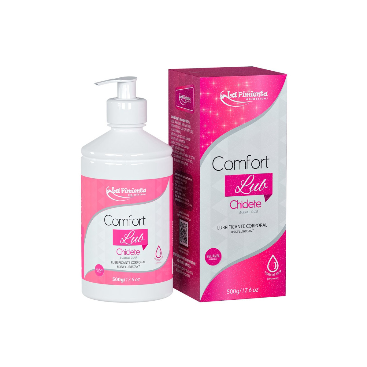 Lubrificante Corporal Beijável à Base D'Água - La Pimienta Comfort Lub | 500g | Disponível em 7 Sabores - 5