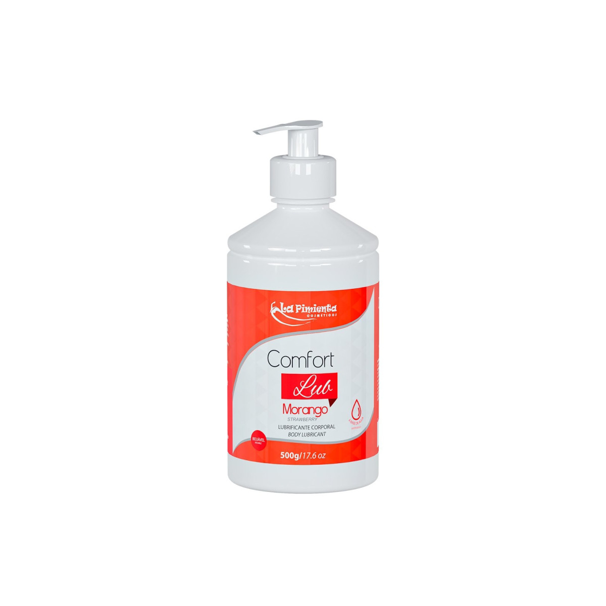 Lubrificante Corporal Beijável à Base D'Água - La Pimienta Comfort Lub | 500g | Disponível em 7 Sabores - 12