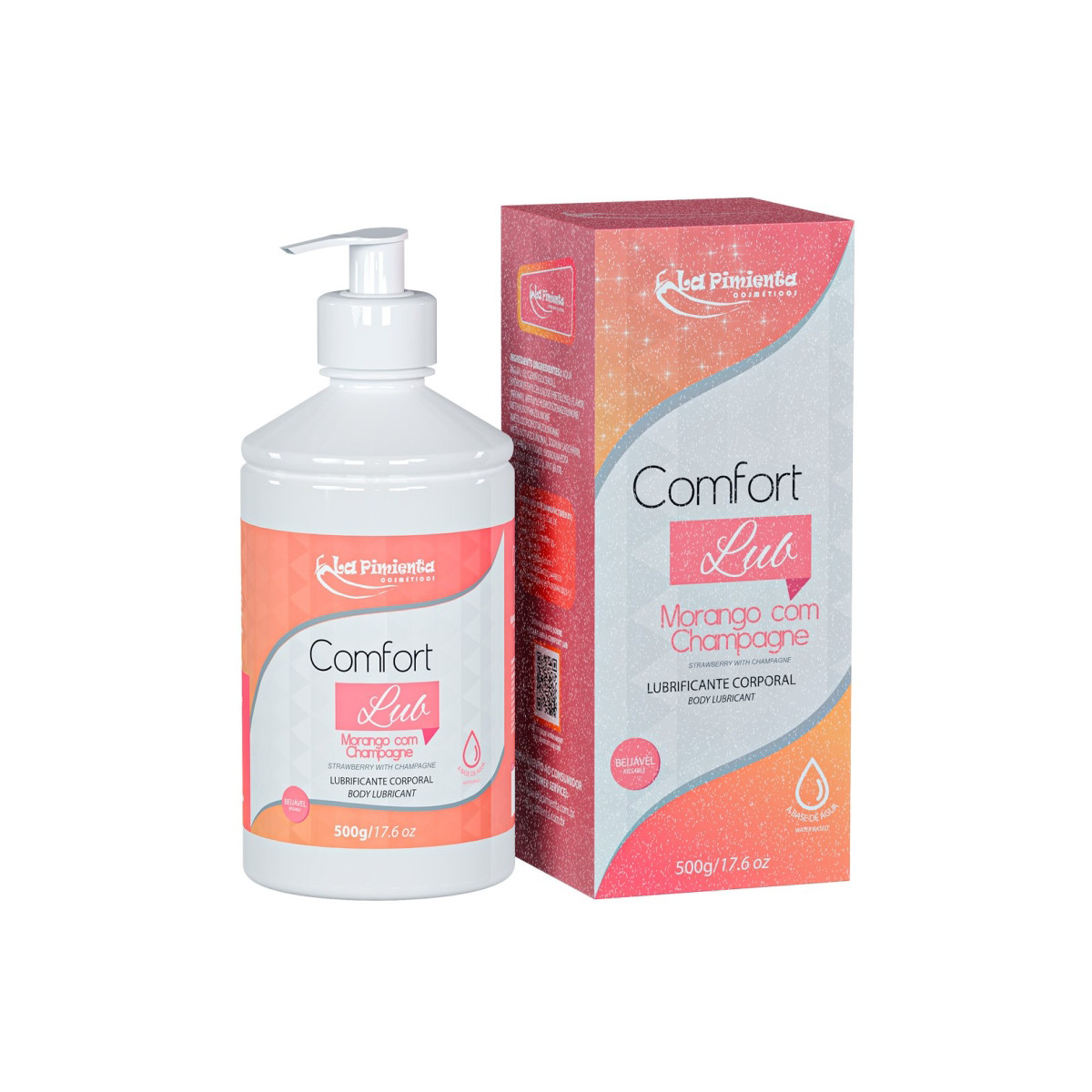 Lubrificante Corporal Beijável à Base D'Água - La Pimienta Comfort Lub | 500g | Disponível em 7 Sabores - 13