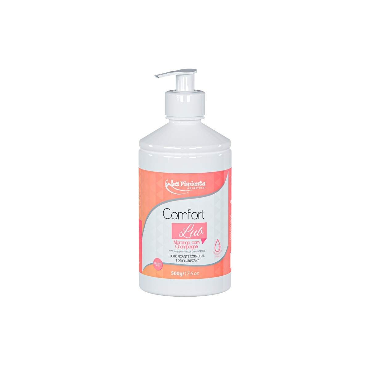 Lubrificante Corporal Beijável à Base D'Água - La Pimienta Comfort Lub | 500g | Disponível em 7 Sabores - 14