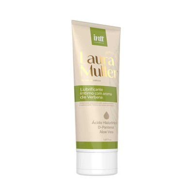Lubrificante Íntimo à Base d'Água com Ácido Hialurônico, D-Pantenol, Aloe Vera e Aroma de Verbena - Intt By Laura Muller | 50 ml