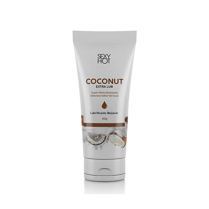 Lubrificante Íntimo Beijável  à Base D'Água Extra Deslizante - Sex Hot Coconut Extra Lub | 60g - 2