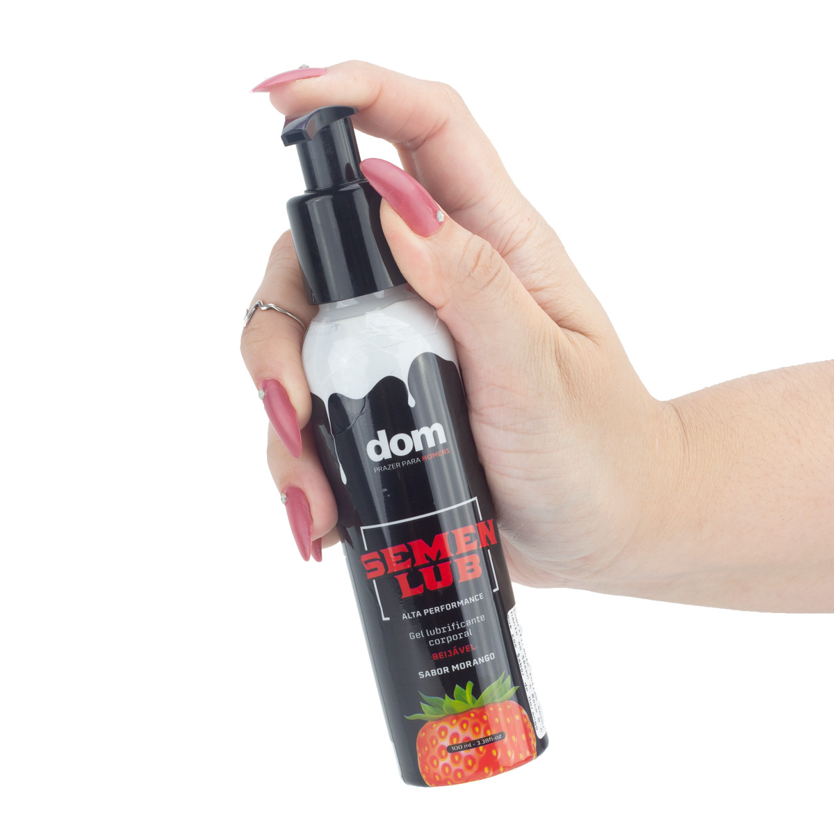 Lubrificante Íntimo Semelhante ao Sêmen À Base D'Água com Sabor de Morango - Dom Semen Lub | 100 ml - 3