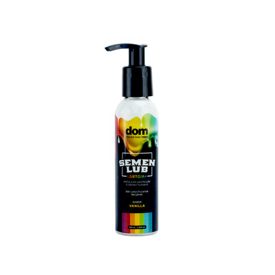 Foto 2 do produto Lubrificante Íntimo Semelhante ao Sêmen, à Base d'água com Sabor Vanilla - Dom Semen Lub Lgbtqia+ | 100 ml