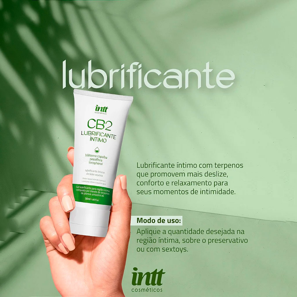 Lubrificante Íntimo com Terpenos  - Intt CB2 | 50ml. - 2