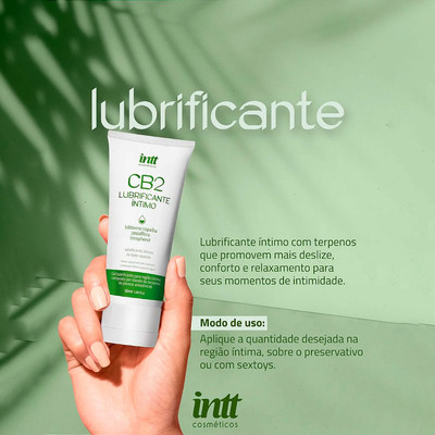 Foto 2 do produto Lubrificante Íntimo com Terpenos  - Intt CB2 | 50ml.