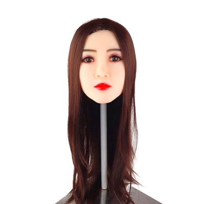 Lupita - Boneca Realística em TPE com Pele Branca, Cabelo Castanho Escuro longo, Olhos Castanhos, Seios Fartos, Vértebras em Aço e Acessórios - 43,5 Kg e 1,63 Metros de Altura