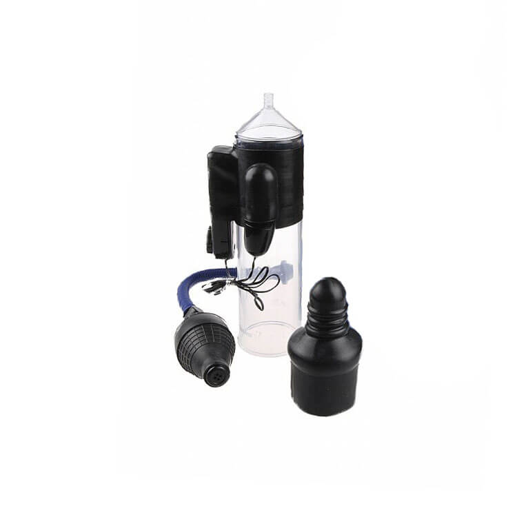 Bomba Peniana Manual com Cápsula Vibratória e Controle Remoto com Fio - Lust Buster Vacuum Pump | 23 x 5,8 cm - 2