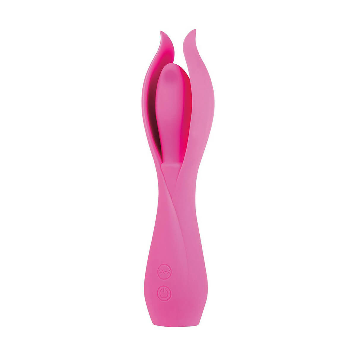 Vibrador Estimulador de Clítoris e Períneo em Silicone com Forma de Pétalas, Penetrador e 10 Modos de Vibração - Lust by Jopen L6 - 20 x 4,8 cm - 2
