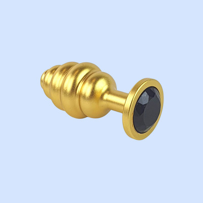 Foto 13 do produto Plug Anal ''M'' Escalonado Dourado Fosco com Joia na Base - Lust Metal Hive Pug | 7,2 x 3,3 cm | Disponível em 11 Cores