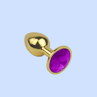 Foto 11 do produto Plug Anal "P" Dourado com Joia na Base - Lust Metal Plug Diamond | 6 x 2,7 cm | Disponível em 11 Cores