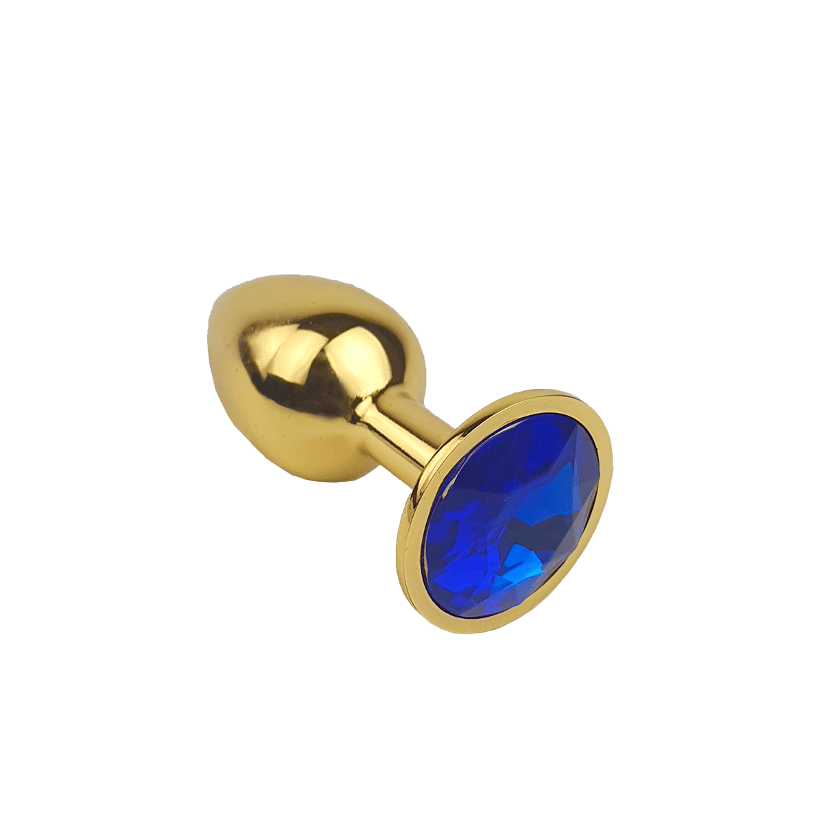 Plug Anal "P" Dourado com Joia na Base - Lust Metal Plug Diamond | 6 x 2,7 cm | Disponível em 11 Cores - 4