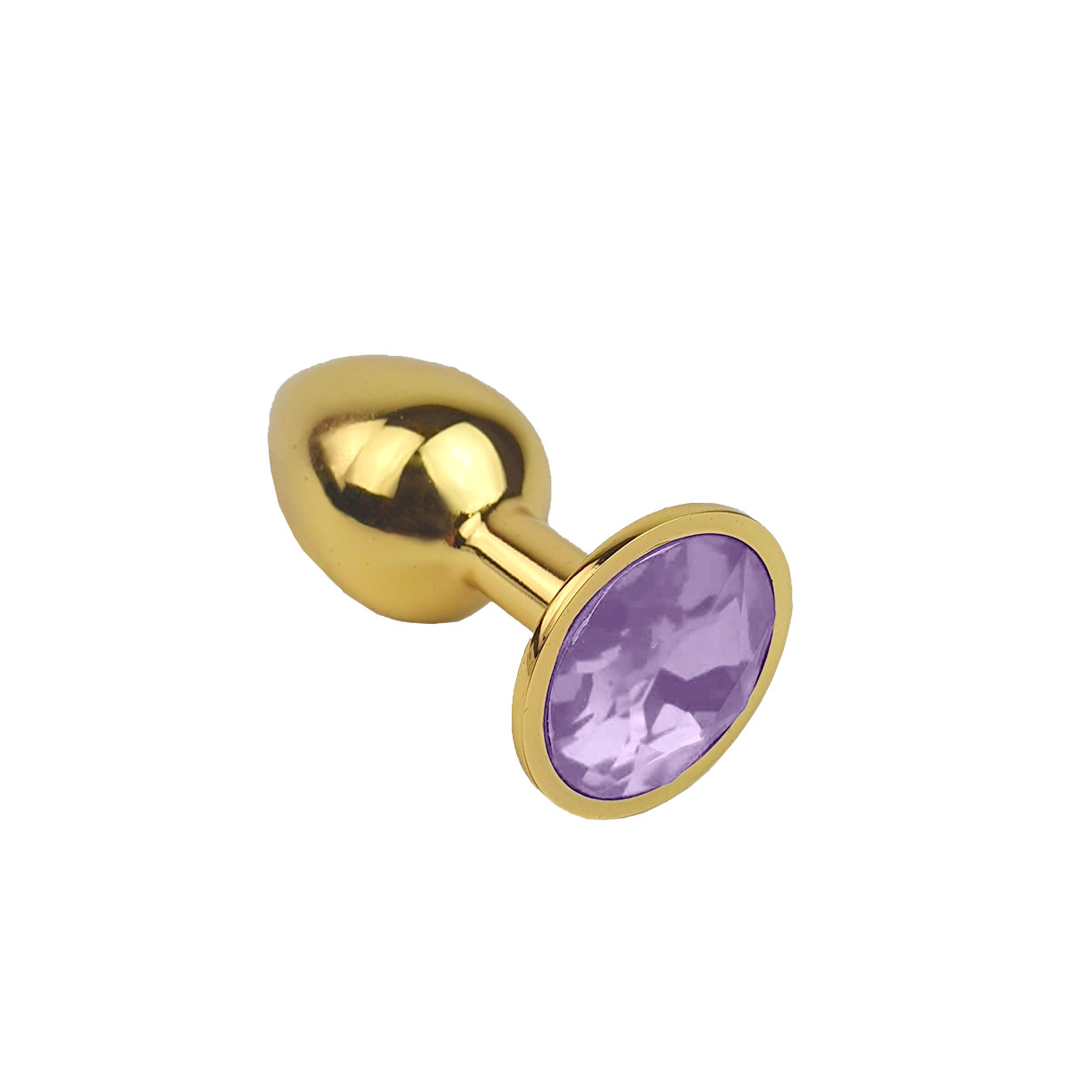 Plug Anal "P" Dourado com Joia na Base - Lust Metal Plug Diamond | 6 x 2,7 cm | Disponível em 11 Cores - 8