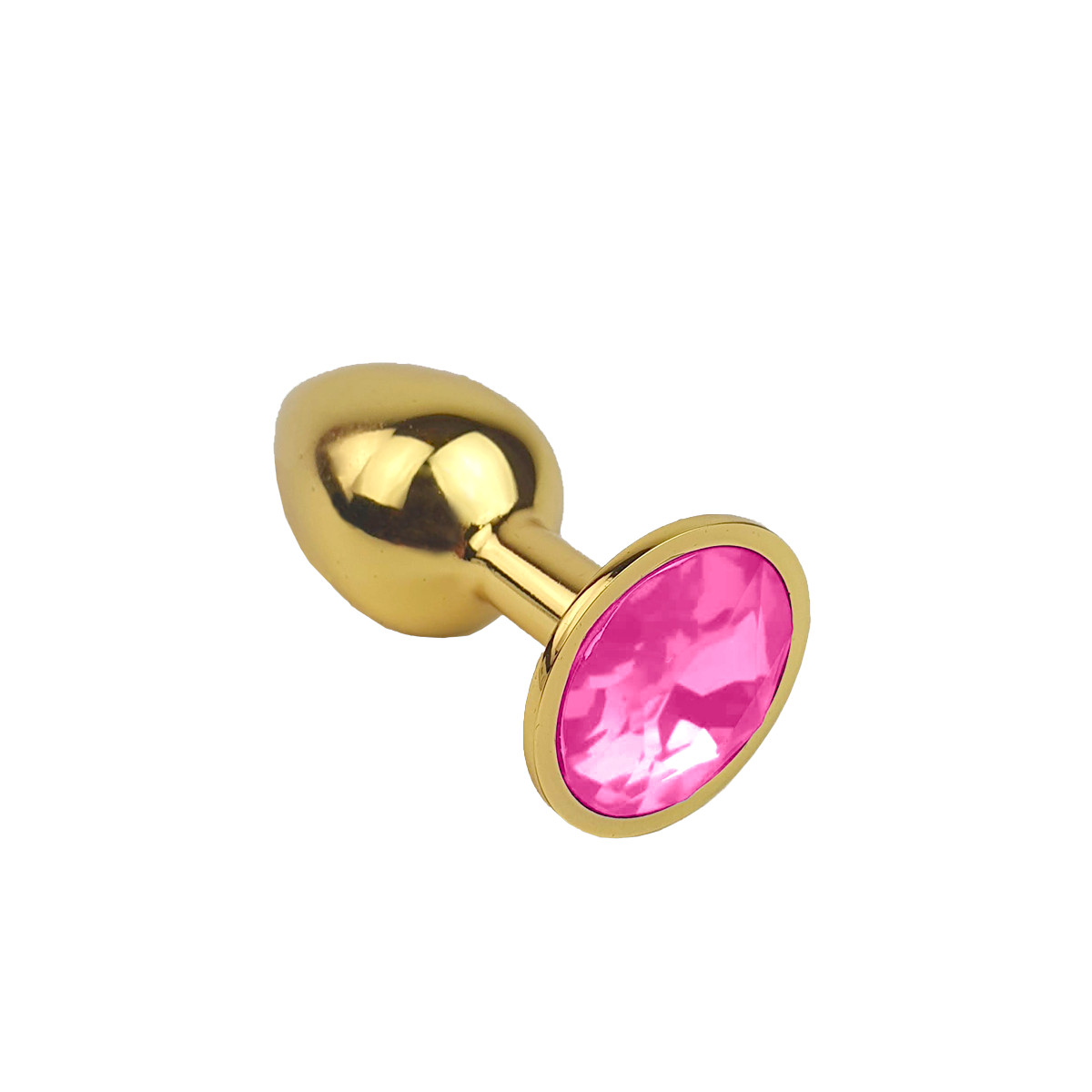 Plug Anal "P" Dourado com Joia na Base - Lust Metal Plug Diamond | 6 x 2,7 cm | Disponível em 11 Cores - 10