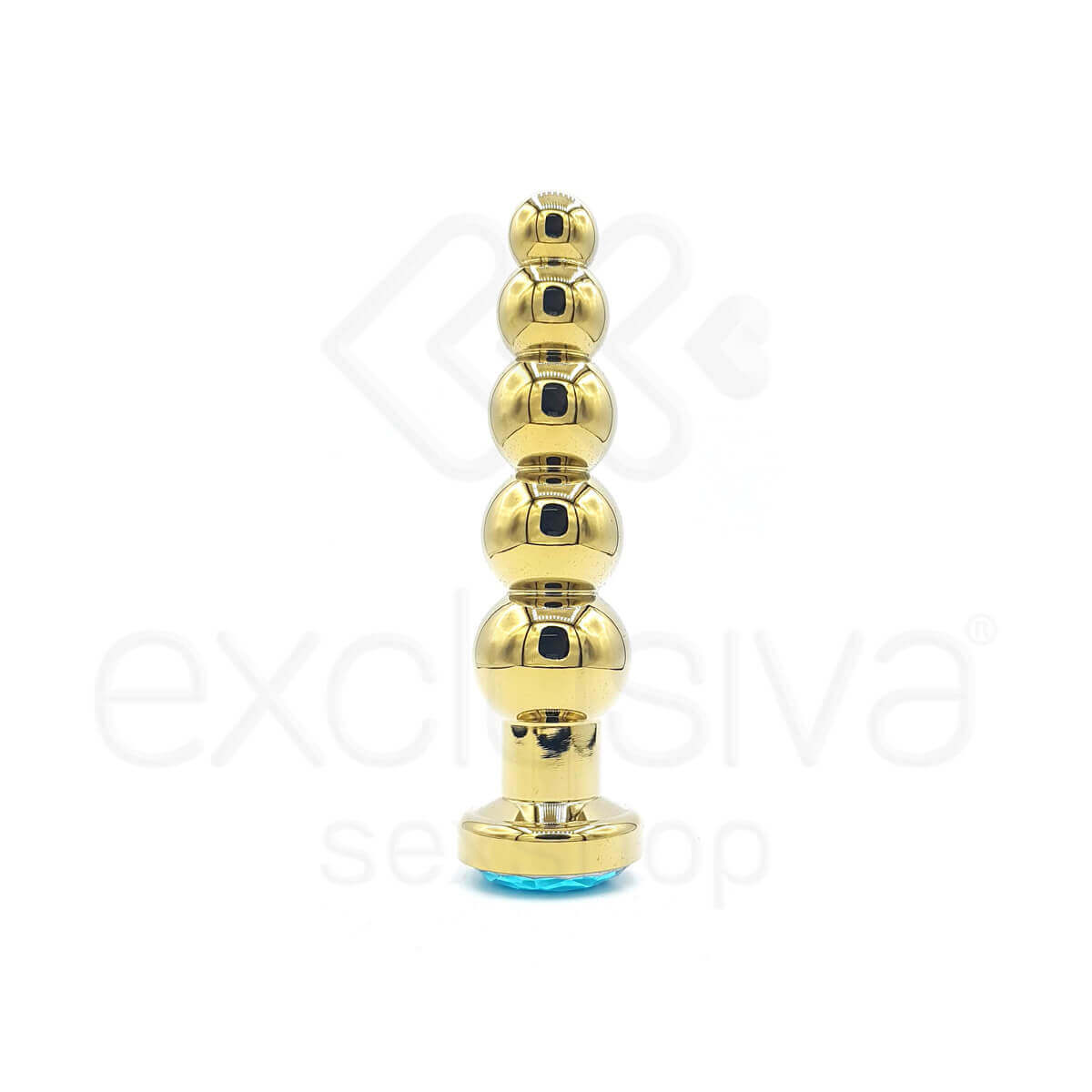 Plug Anal Dourado Escalonado com Joia na Base - Lust Metal Silver Hard | Disponível em 10 Cores - 11