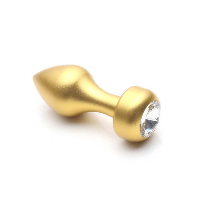 Foto 3 do produto Lust Metal Silver Jewelry - Plug Anal Dourado | Cor: Branco