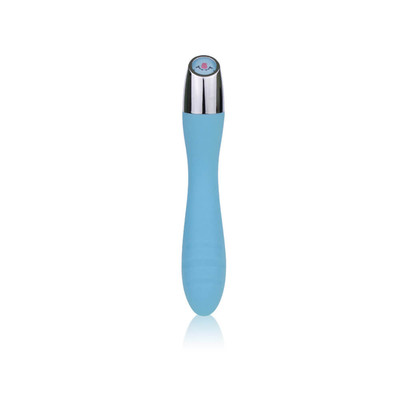 Foto 1 do produto LuxeLuv Only V - Vibrador Recarregável com 10 Modos de Vibração - 18,5 x 3,2 cm | Cor: Azul Claro