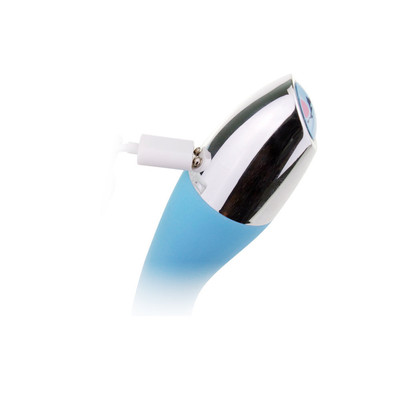 Foto 6 do produto LuxeLuv Only V - Vibrador Recarregável com 10 Modos de Vibração - 18,5 x 3,2 cm | Cor: Azul Claro
