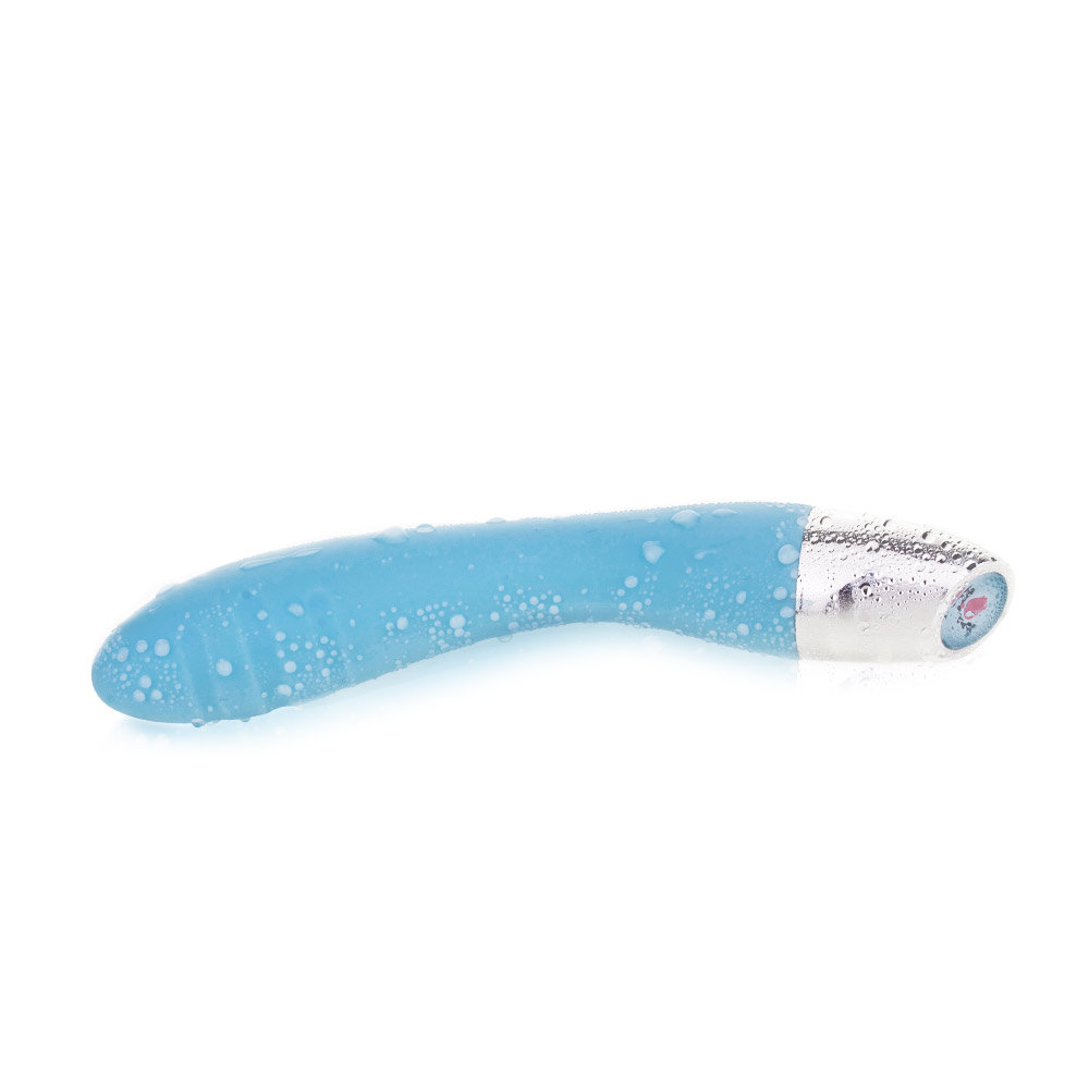 LuxeLuv Only V - Vibrador Recarregável com 10 Modos de Vibração - 18,5 x 3,2 cm | Cor: Azul Claro - 5