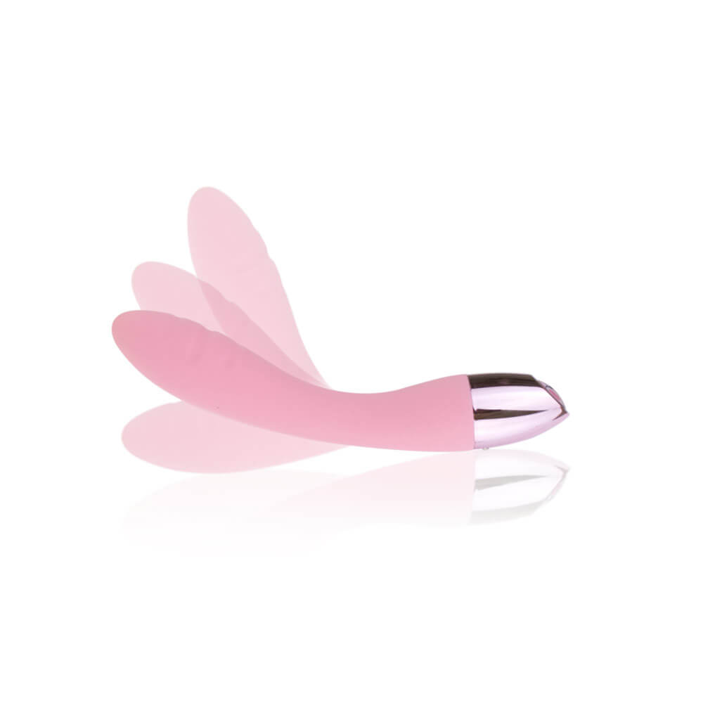 LuxeLuv Only V - Vibrador Recarregável com 10 Modos de Vibração - 18,5 x 3,2 cm | Cor: Rosa Claro - 3