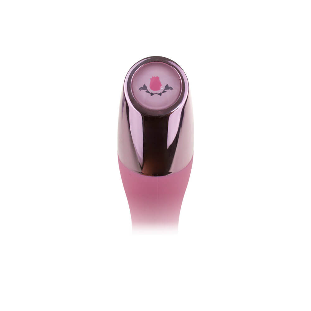 LuxeLuv Only V - Vibrador Recarregável com 10 Modos de Vibração - 18,5 x 3,2 cm | Cor: Rosa Claro - 4