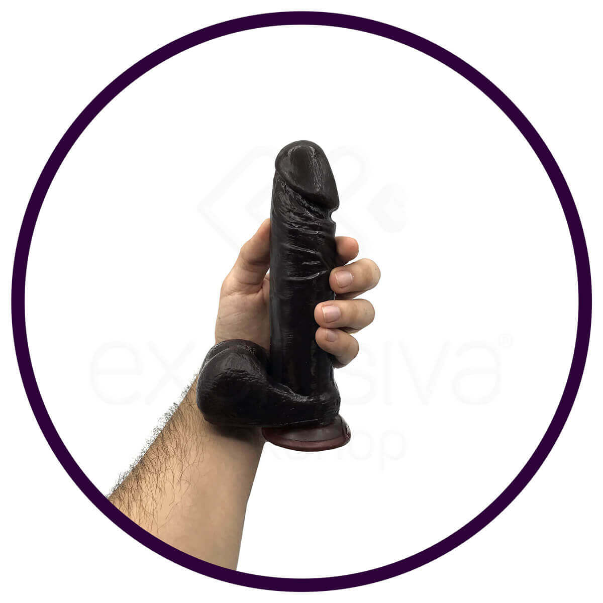 Prótese Peniana Realística em PVC com Base em Ventosa - LyBaile American Stong and Brave Man | 16 x 3,9 cm | Disponível em 2 Cores - 4