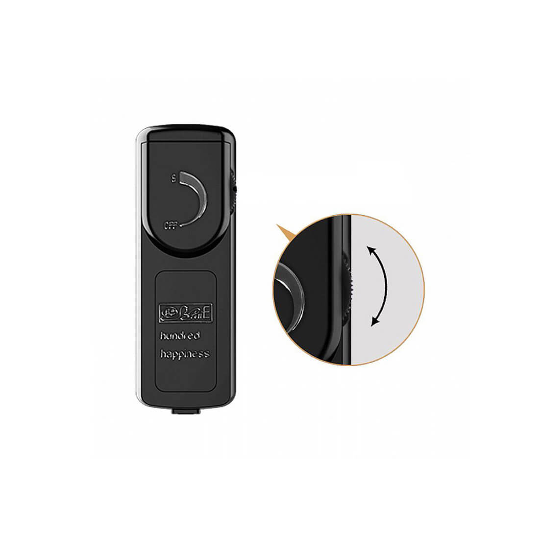 Lybaile Barbara - Prótese Peniana com Ventosa, Vibração e Rotação 360° Multivelocidade - 14 x 3,7 cm - 7